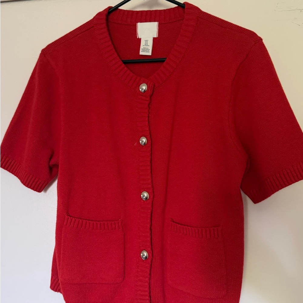 H&M Vibrant Red Knit Sweater